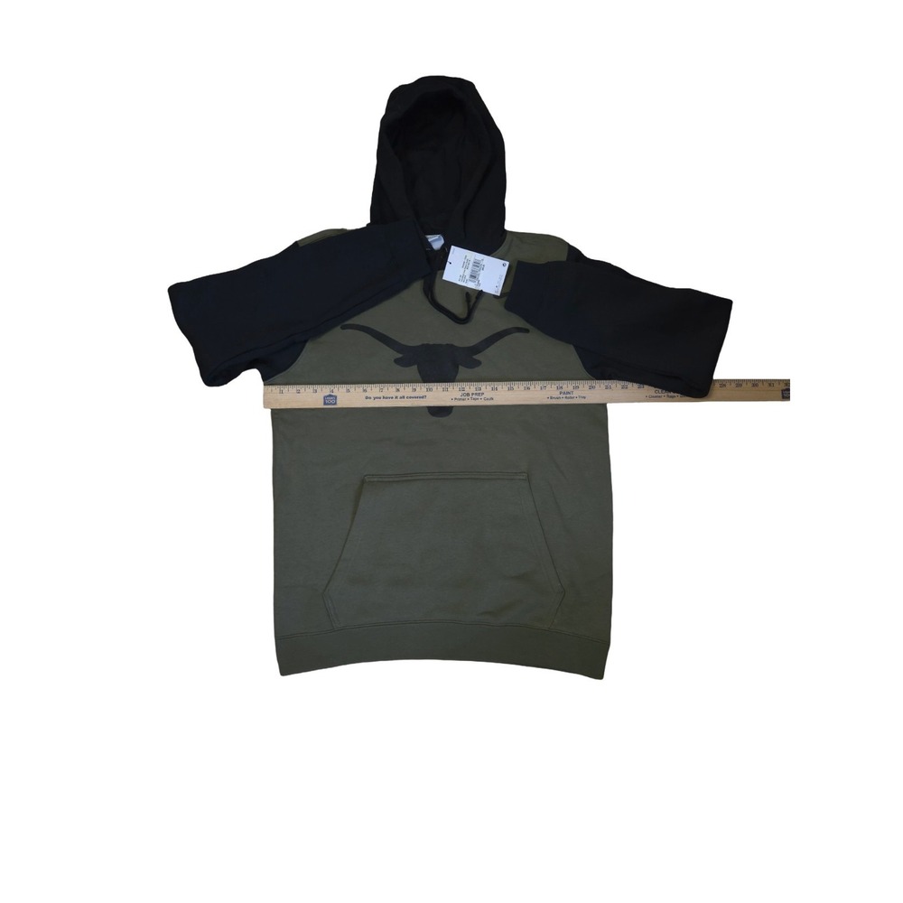 Nike Texas Longhorns Therma-FIT Fleece Hoodie Olive Green/Black Men's Small - Picture 5 of 6